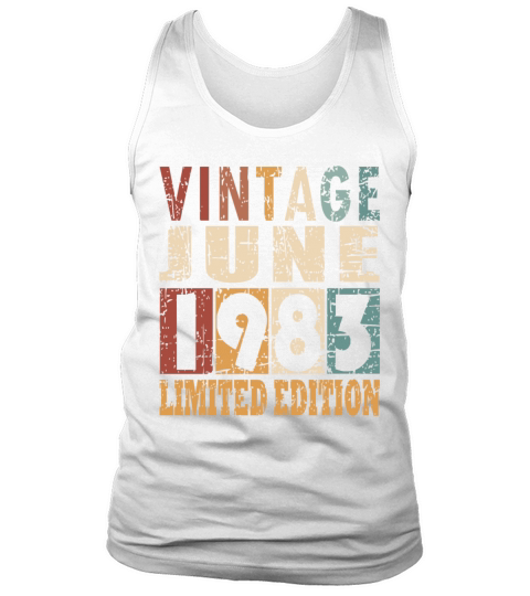 1983 vintage born in June gift Tank Top Unisex