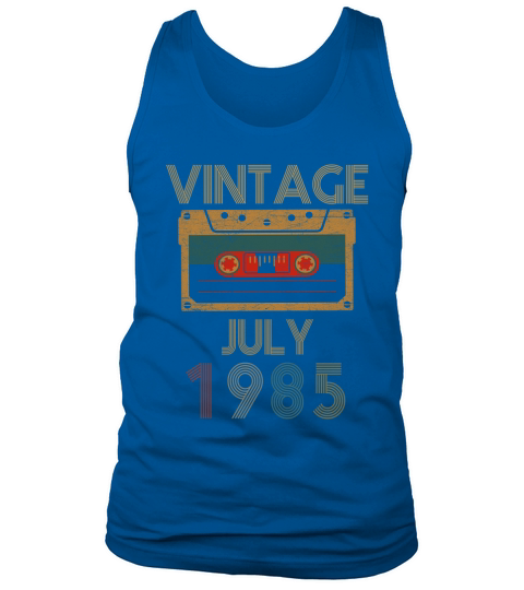 34 years Vintage July 1985 - Ladies Flowy Tank Tank Top Unisex