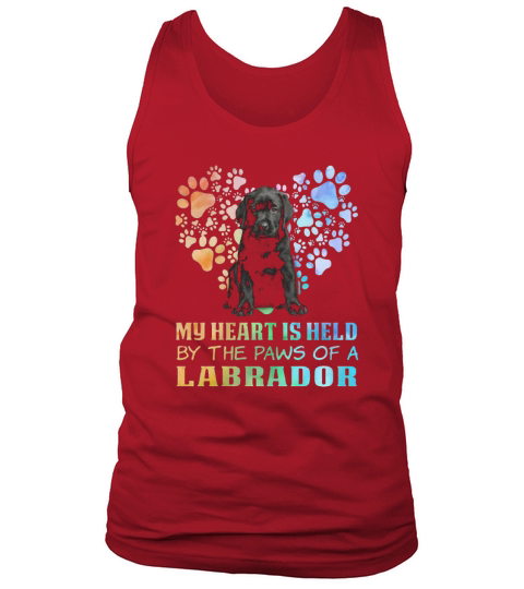 Black Dog My Heart Is Held By The Paws Of A Labrador shirt Tank Top Unisex