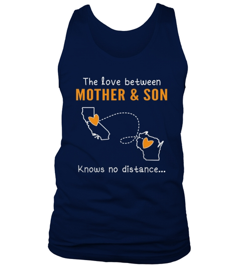 CA - WI The love between Mother and Son knows no distance Tank Top Unisex