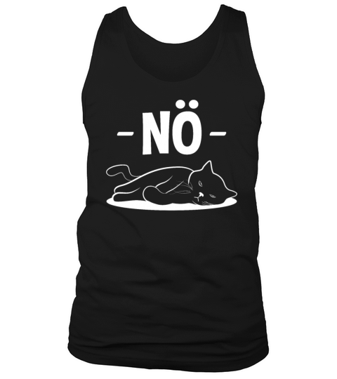 Evil Cat Nope Funny Quote Gift Tank Top Unisex