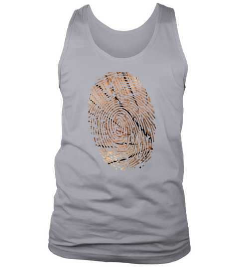 Fingerabdruck Holz Tank Top Unisex