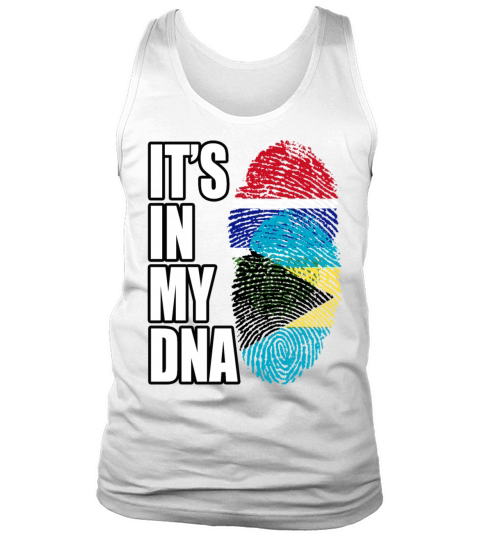 Gambian And Bahamian Mix Heritage DNA Flag Tank Top Unisex