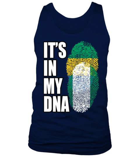 Gambian And Nigerian Mix Heritage DNA Flag Tank Top Unisex