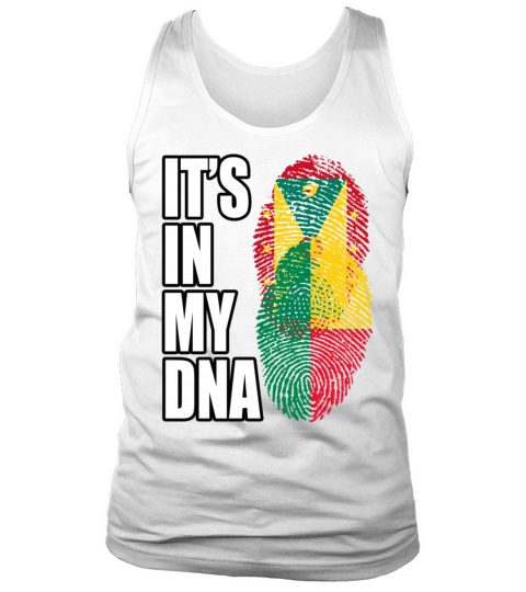 Grenadian And Benin Mix Heritage DNA Flag Tank Top Unisex