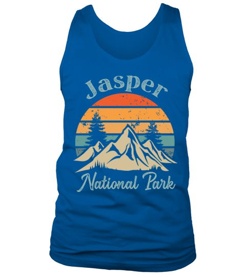 Jasoer National Park Retro Vintage Mountain Sunset Tank Top Unisex