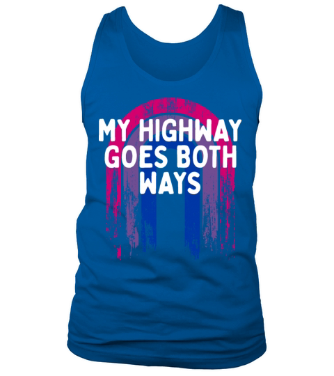 My Highway Goes Both Ways Bisexual LGBTQ Bi Pride Tank Top Unisex
