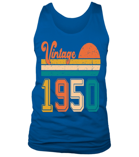 Vintage 1950 birthday gift Tank Top Unisex