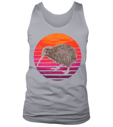 Vintage Kiwi Bird New Zealand Pride Birdwatching Tank Top Unisex