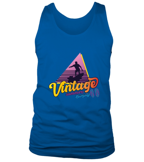 Vintage Summer Surfing Tank Top Unisex