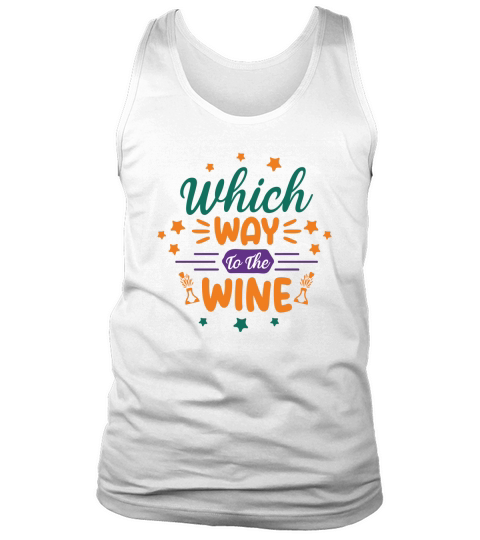 Witch way to the wine shirt Party Halloween Tank Top Unisex