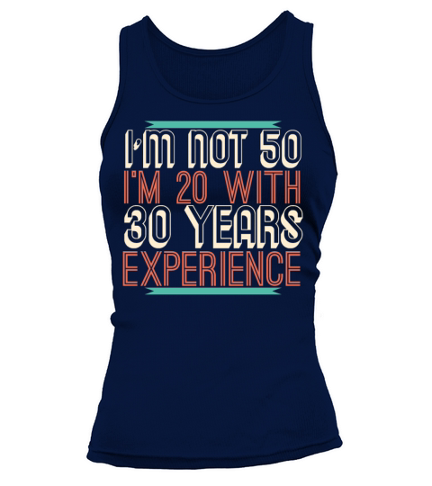 50th Birthday 50 Fifty Fiftieth Age Anniversary Tank top Woman