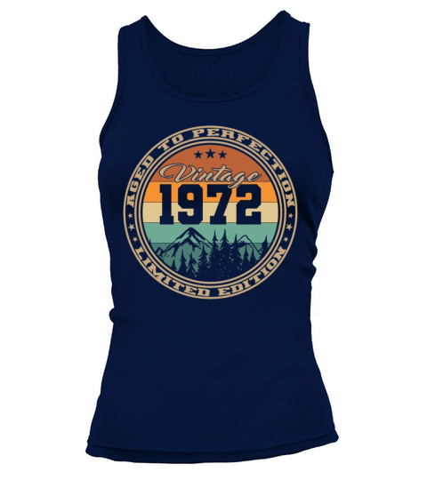 50th birthday vintage 1972 aged to perfection Tank top Woman