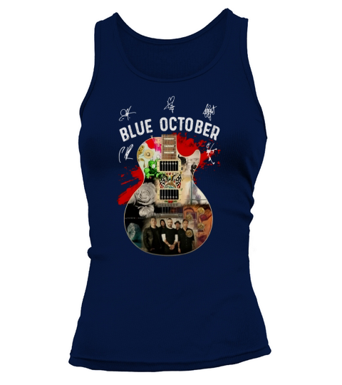 Blue October guitar signatures shirt Tank top Woman
