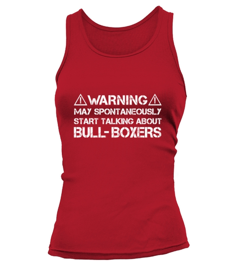 Bull-Boxer Warning Tank top Woman