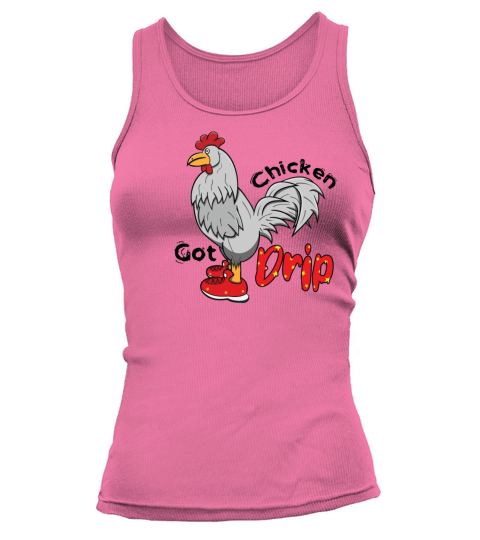 Chicken With Shoes White Red DRIP Tank top Woman