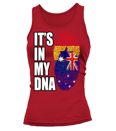 Ghanaian And Australian Mix Heritage DNA Flag Tank top Woman