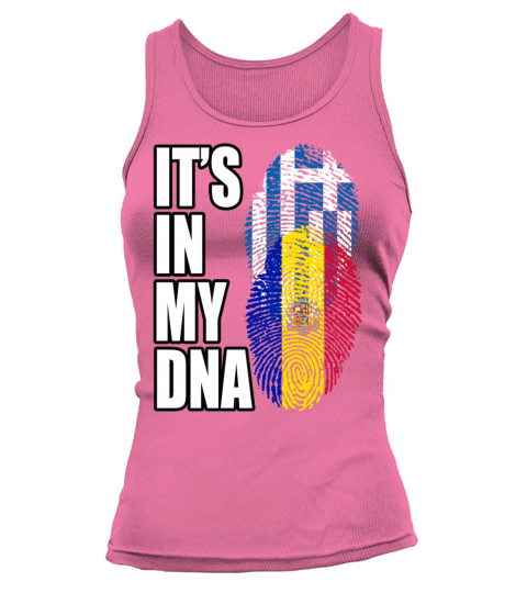 Greek And Andorran Mix Heritage DNA Flag Tank top Woman