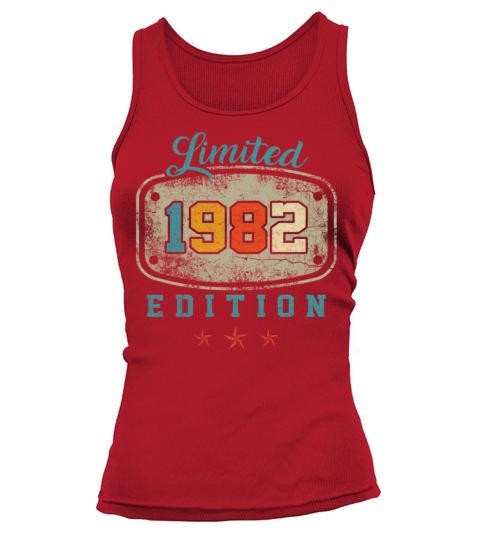 Limited 1982 Edition Birth Vintage 40th Birthday Tank top Woman