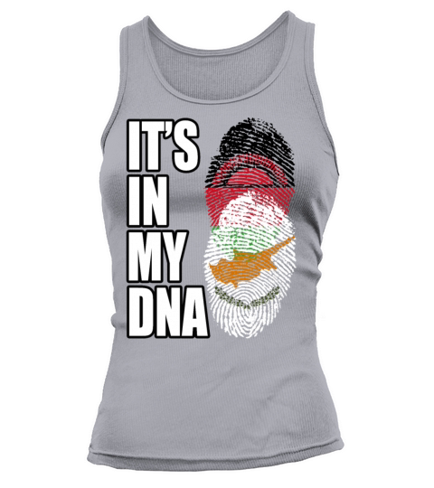 Malawian And Cypriot Mix Heritage DNA Flag Tank top Woman