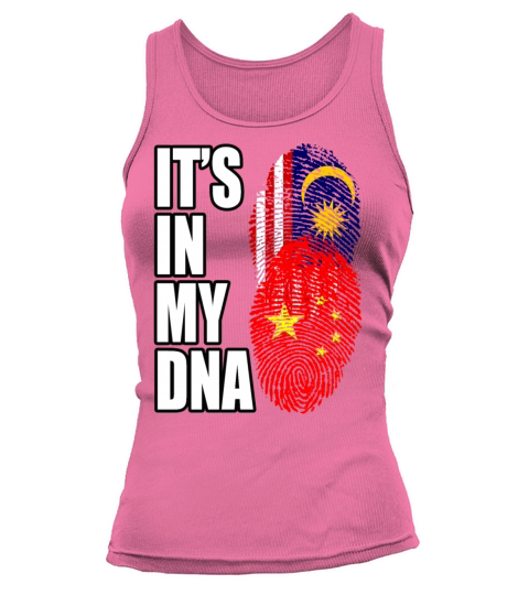 Malaysian And Chinese Mix Heritage DNA Flag Tank top Woman