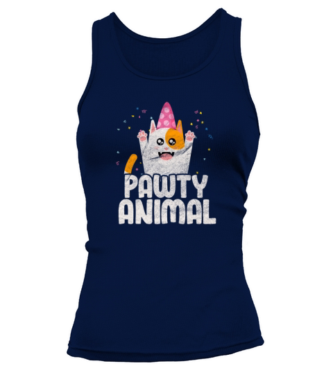 Pawty Animal Cat Vintage Tank top Woman