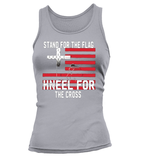Stand For The Flag Kneel For The Cross Jesus TShirt Tank top Woman