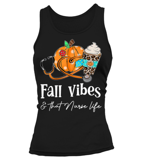 Stethoscope Pumkin Call Vibes Fun Halloween Nurse Tank top Woman