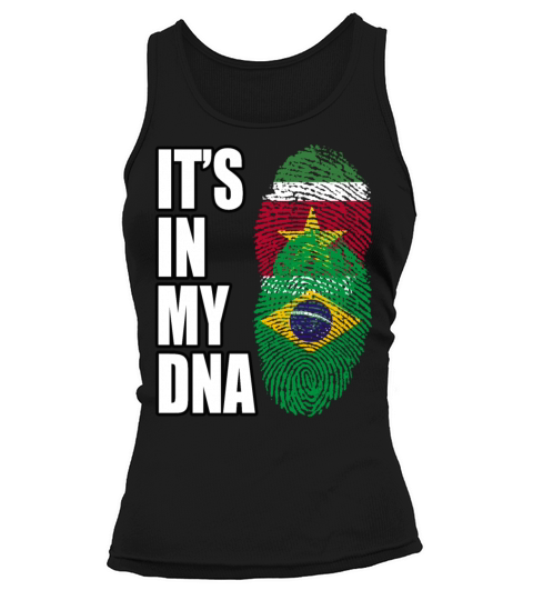 Surinamese And Brazilian Vintage Heritage DNA Flag Tank top Woman