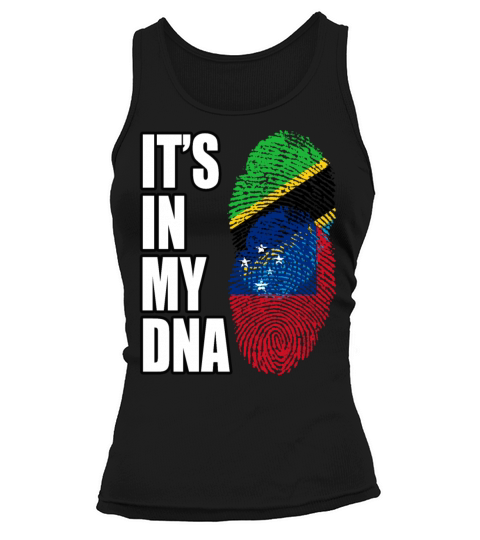 Tanzanian And Samoan Vintage Heritage DNA Flag Tank top Woman