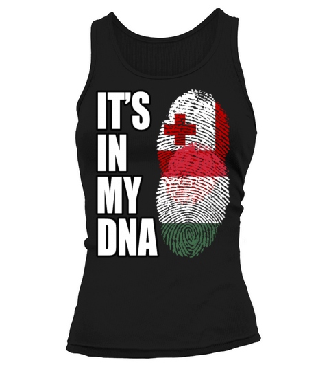 Tongan And Hungarian Mix Heritage DNA Flag Tank top Woman
