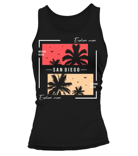 Vintage Mission Beach California Tank top Woman
