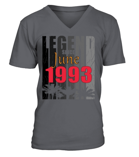 1993 vintage born in June gift V-Neck T-shirt