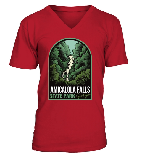Amicalola Falls State Park Georgia Vintage V-Neck T-shirt