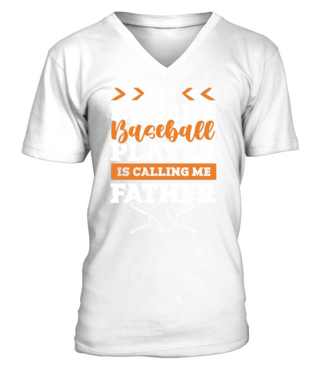baseball father V-Neck T-shirt