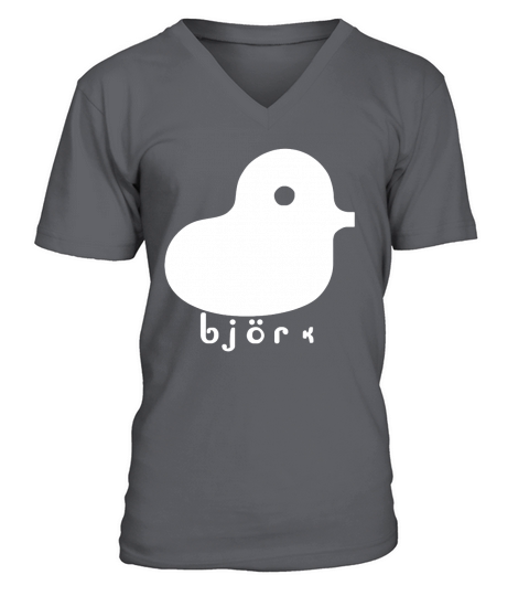 Bjork duck diva indie Rock Band singer T-Shirt V-Neck T-shirt