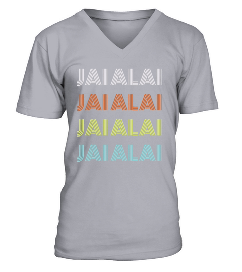 Classic 1970s Jai Alai T-Shirt V-Neck T-shirt