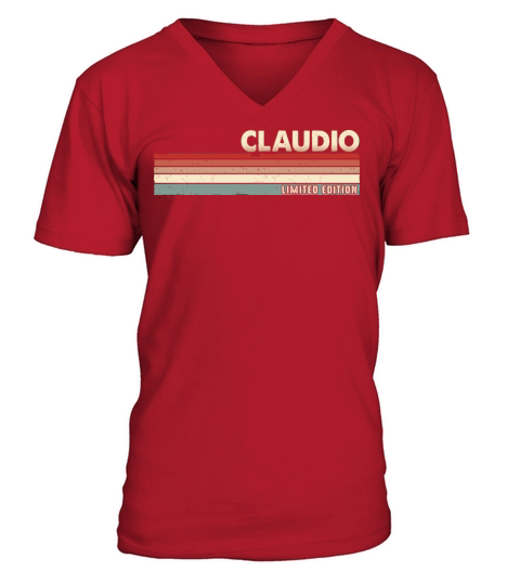 Claudio - Funny Retro Vintage Name 80s 90s V-Neck T-shirt