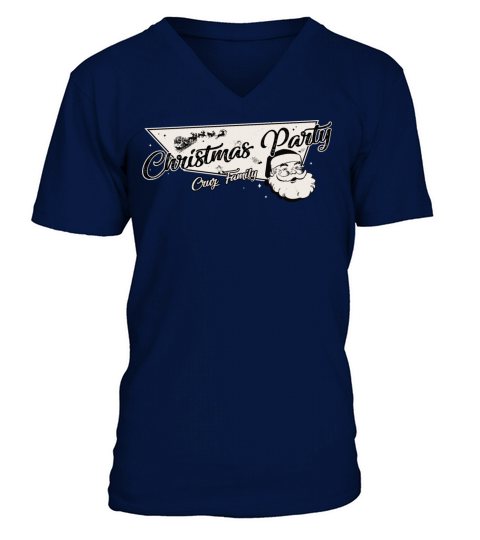 Cruz Family Ready for Christmas Party Thanksgiving V-Neck T-shirt