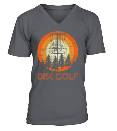 Disc Golf Player Vintage V-Neck T-shirt