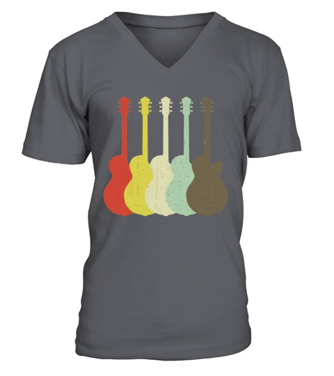 Electric Guitar Retro Vintage Guitarist tshirt V-Neck T-shirt