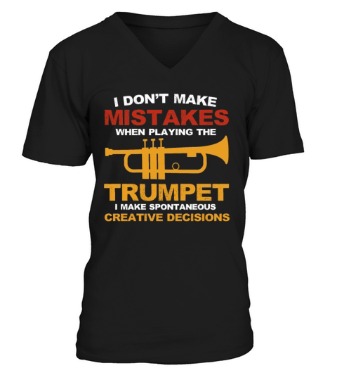 Funny Trumpeter Trumpet Player Vintage Gifts V-Neck T-shirt