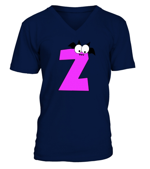 Halloween Alphabets Clipart Z V-Neck T-shirt