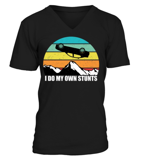 I Do My Own Stunts Get Well Gift Injury Leg V-Neck T-shirt