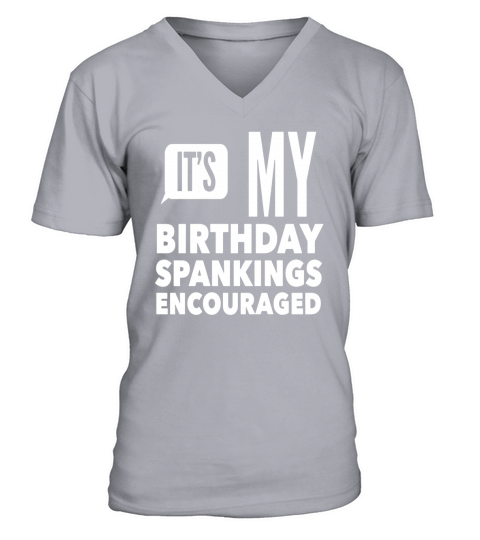 It s My Birthday Spankings - Mens Ringer T-Shirt V-Neck T-shirt