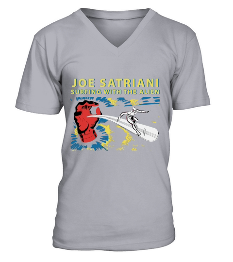 JS  - Surfing With The Alien V-Neck T-shirt