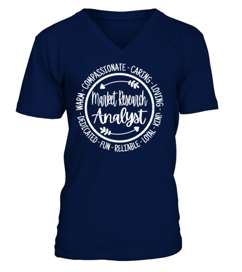 Market Research Analyst Vintage Gift V-Neck T-shirt