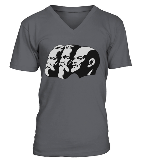 marx engels lenin V-Neck T-shirt