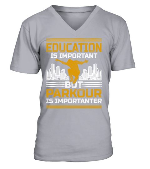 Parkour Free Running Traceur V-Neck T-shirt