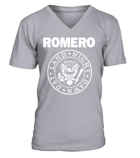 Romero Ramones Night Dawn Day Land V-Neck T-shirt